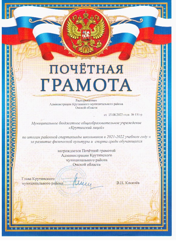 грамота спорт