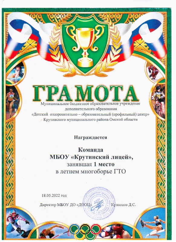 грамота спорт
