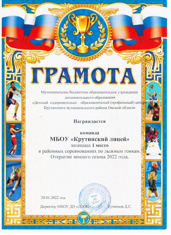 грамота спорт