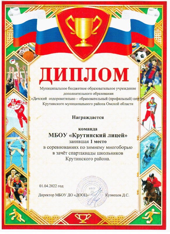грамота спорт