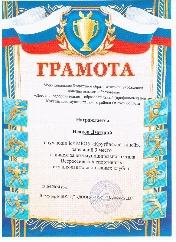 грамота спорт
