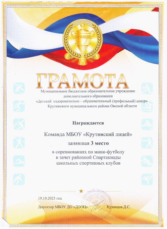 грамота спорт
