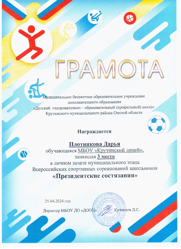 грамота спорт