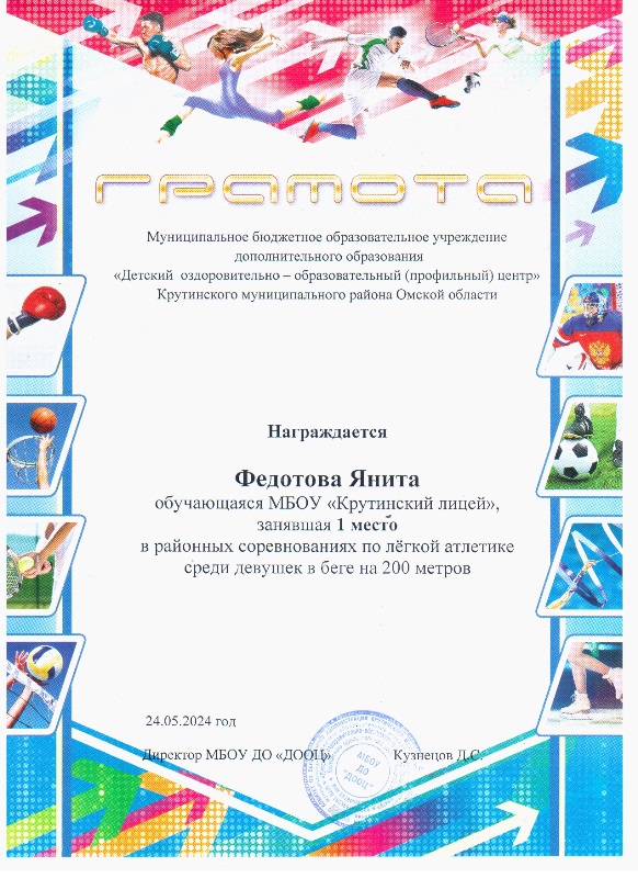 грамота спорт